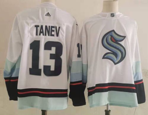 Seattle Kraken Away Player Jersey White NO.13 TANEV