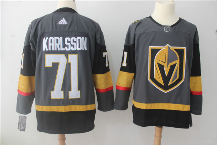 Vegas Golden Knights Home Jersey Grey NO.71 KARLSSON