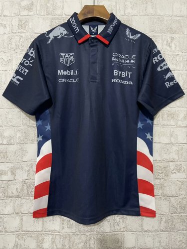 Oracle Red Bull Racing Polo Shirt Blue NO Number