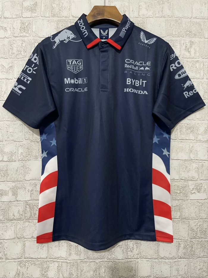 Oracle Red Bull Racing Polo Shirt Blue NO Number