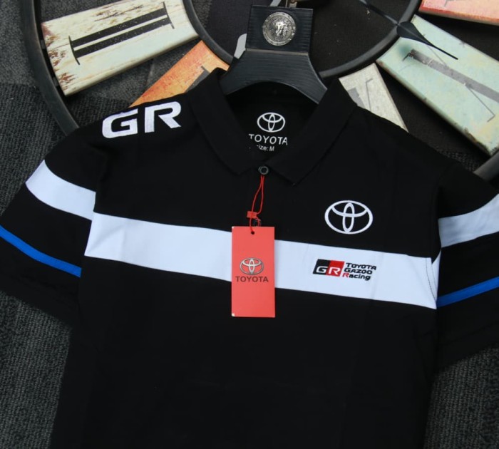 Toyota Team Polo Shirt Black NO Number