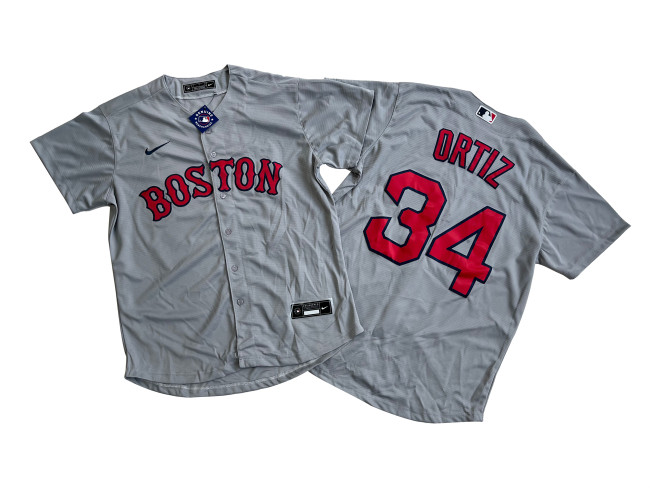 Boston Red Sox Home Jersey Grey replica NO. 34 ORTIZ