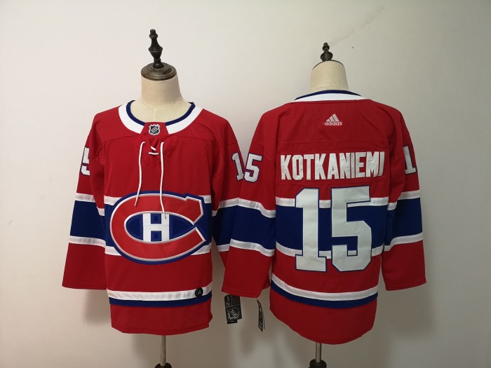 Montreal Canadiens Home Breakaway Jersey Red NO.15 KOTKANIEMI