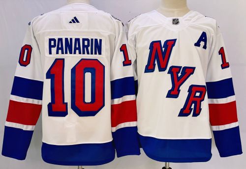 New York Rangers 25th Anniversary Collection Jersey White NO.10 PANARIN