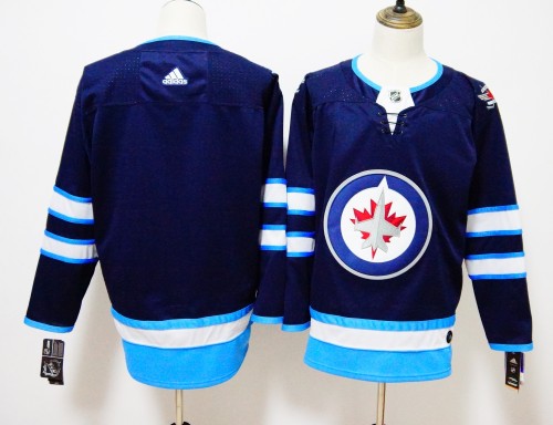 Winnipeg Jets Home Jersey Blue NO Number