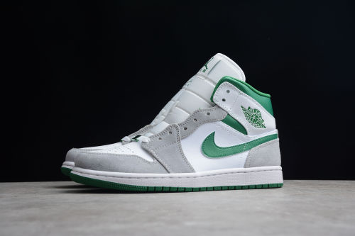 Air Jordan 1 Mid Green Grey