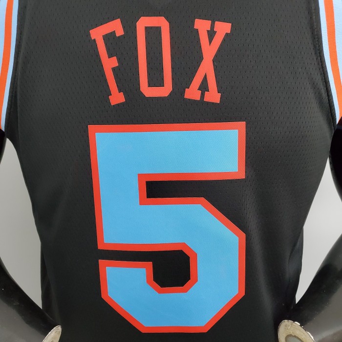 De'Aaron Fox Sacramento Kings 2021 City Edition Swingman Jersey Black