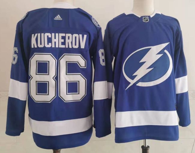 Tampa Bay Lightning Alternate Player Jersey Blue NO.86 KUCHEROV