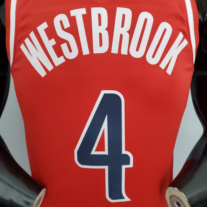 Russell Westbrook Washington Wizards 75th Anniversary Swingman Jersey Red