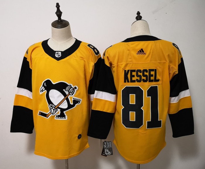Pittsburgh Penguins  Breakaway Player Jersey Yellow NO.81 KESSEL