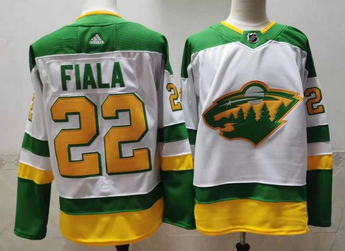Minnesota Wild 2023/24 Premier Breakaway Jersey White NO.22 FIALA