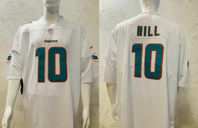 Miami Dolphins Jersey White NO.10 HILL