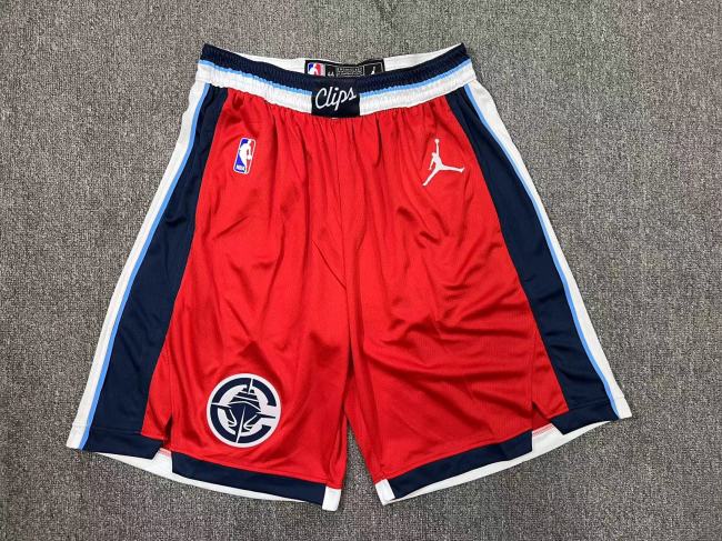 LA Clippers Shorts Statement Edition Red 24/25