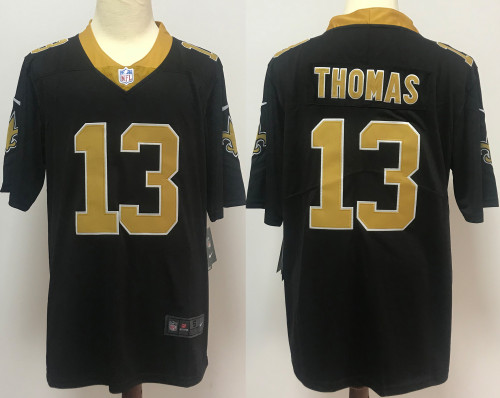New Orleans Saints Jersey Black NO.13 THOMAS
