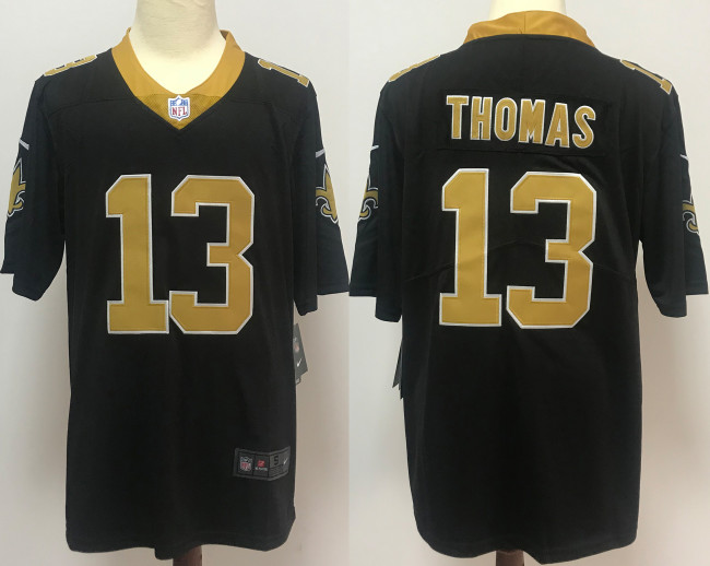 New Orleans Saints Jersey Black NO.13 THOMAS