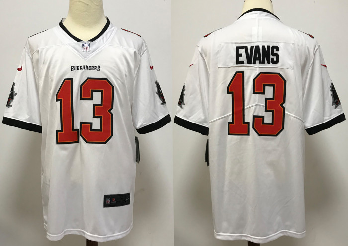 Tampa Bay Buccaneers Alternate Game Jersey White NO.13 EVANS