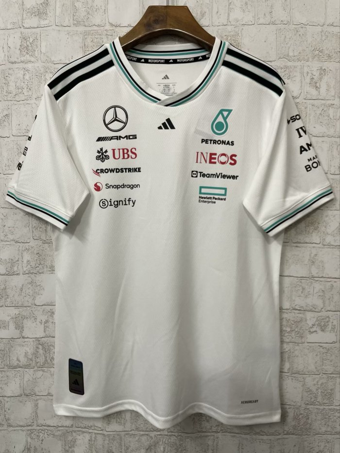 2025 Mercedes AMG T-Shirt White NO Number