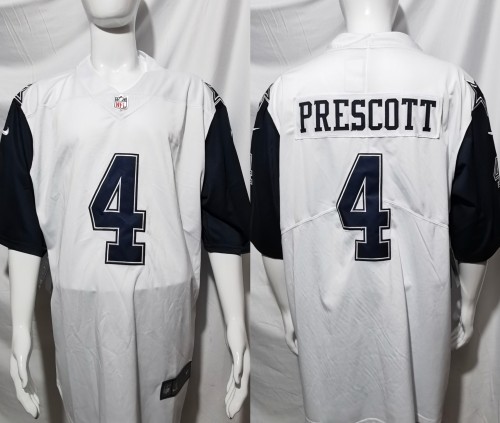 Dallas Cowboys Jersey White NO.4 PRESCOTT