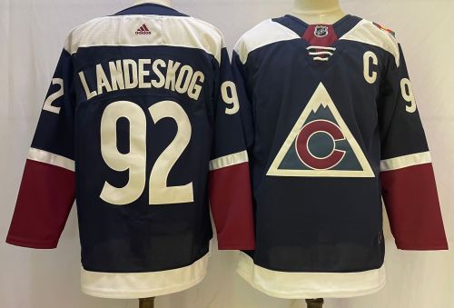 Colorado Avalanche Alternate Jersey Navy NO.92 LANDESKOG