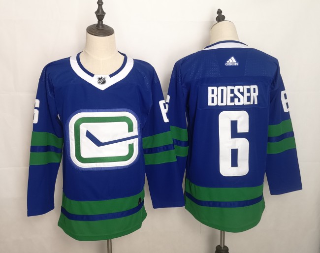Vancouver Canucks Alternate Jersey Blue 19/20 NO.6 BOESER