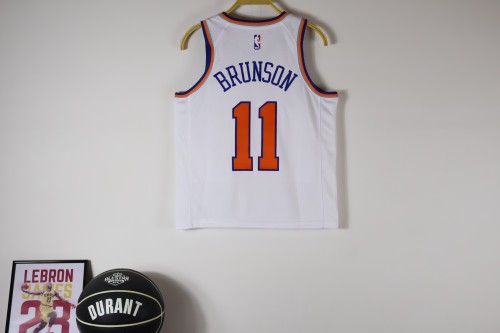 New York Knicks Kids Jersey White City Edition 24/25 NO.11 BRUNSON