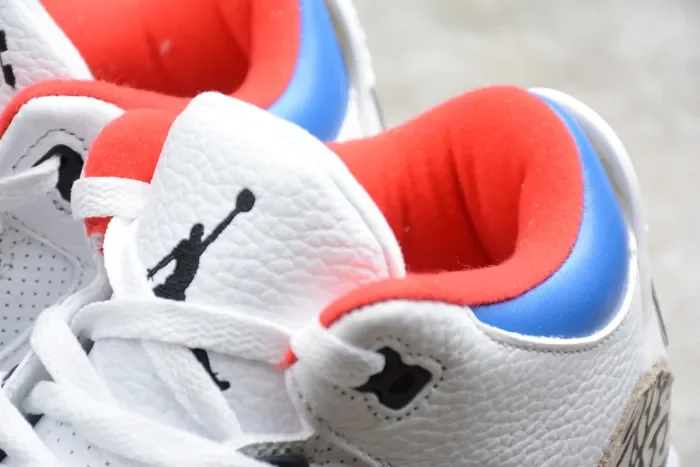 Air Jordan 3 White Blue Red AQ3835-325