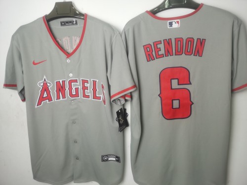 Los Angeles Angels Jersey Grey NO.6 RENDON