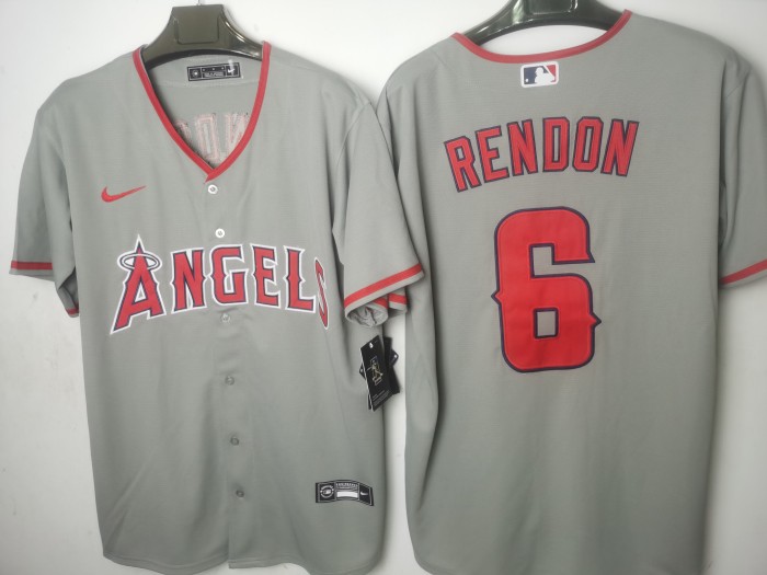 Los Angeles Angels Jersey Grey NO.6 RENDON