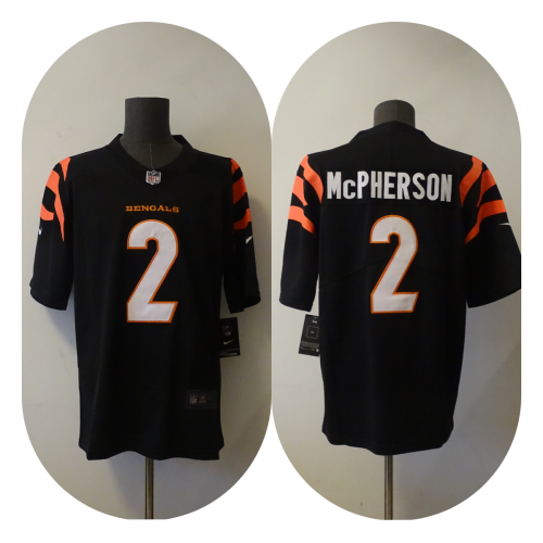 Cincinnati Bengals Jersey Black NO.2 McPHERSON