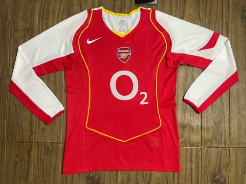 Arsenal Home Long Sleeve Retro Jersey 04/05
