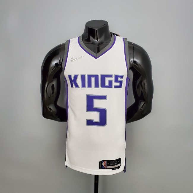 De'Aaron Fox Sacramento Kings 75th Anniversary Swingman Jersey White