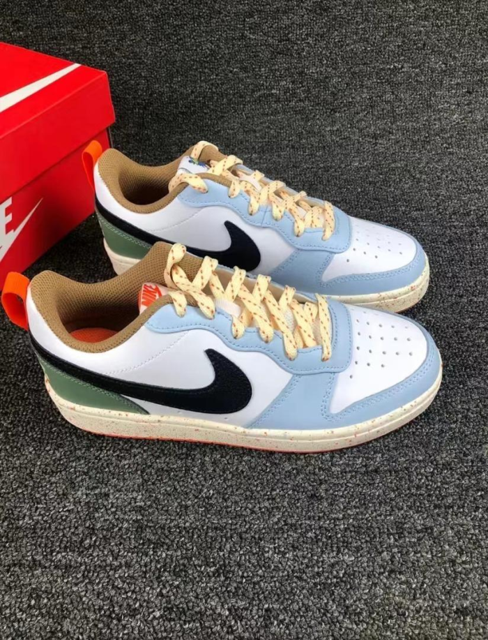 Air Force Low Top Retro Children's Sneakers FG22-36 Blue White Green