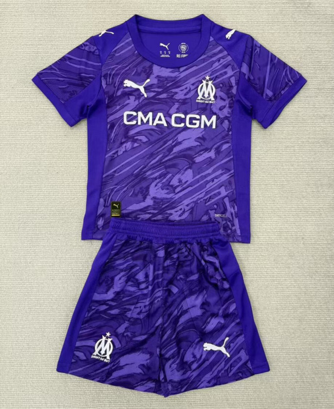 Marseille Goalkeeper Kids Suit 25/26 Purple