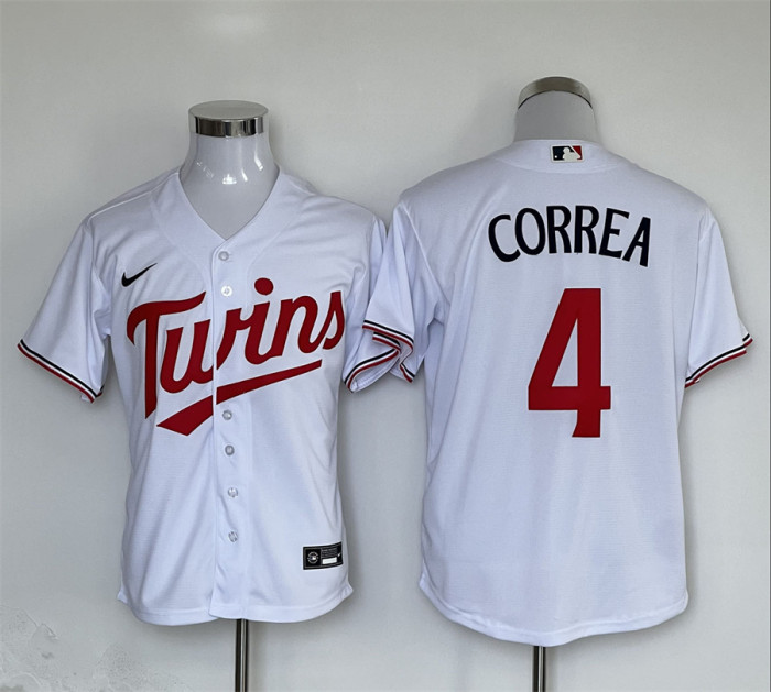Minnesota Twins Limited Jersey White Fan Version NO.4 CORREA