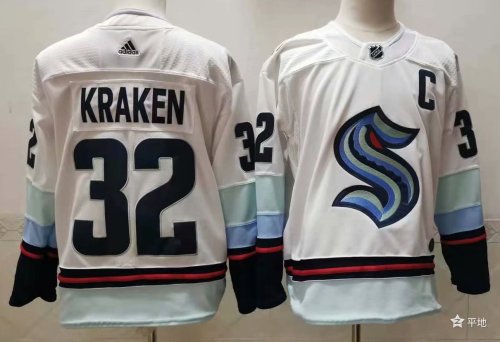Seattle Kraken Away Player Jersey White NO.32 KRAKEN
