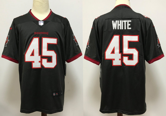 Tampa Bay Buccaneers Alternate Game Jersey Grey NO.45 WHITE