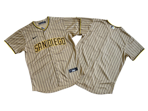 San Diego Padres Jersey Fan version Brown Stripes No number