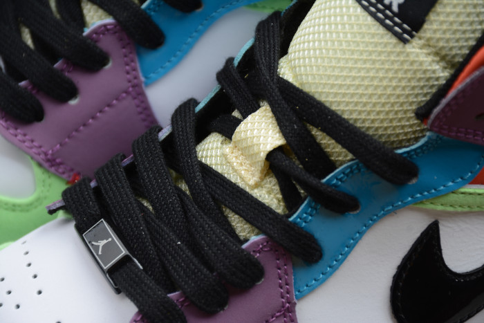 Air Jordan 1 Mid SE Multi-Color CW1140-100 Lightbulb