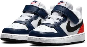 Air Force Low-top Children's Leather Sneakers  White Blue Black Red