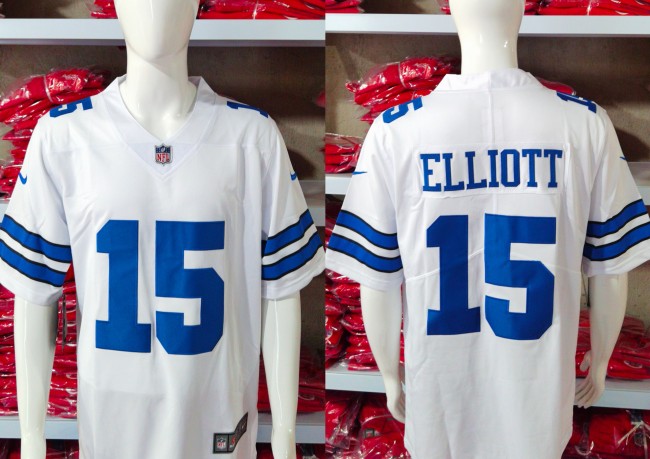 Dallas Cowboys Jersey White NO.15 ELLIOTT