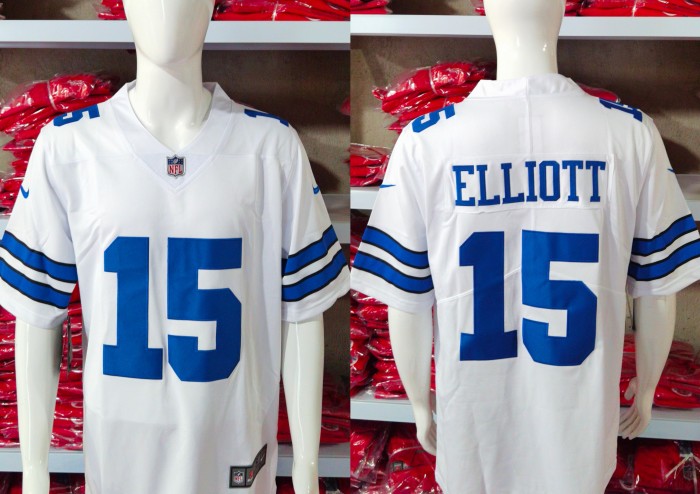Dallas Cowboys Jersey White NO.15 ELLIOTT
