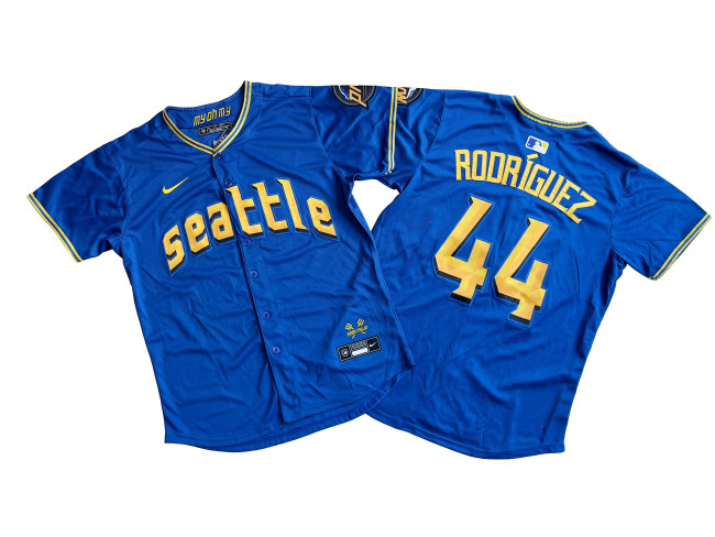 Seattle Mariners Jersey Blue City ​Version NO.44 RODRIGUEZ