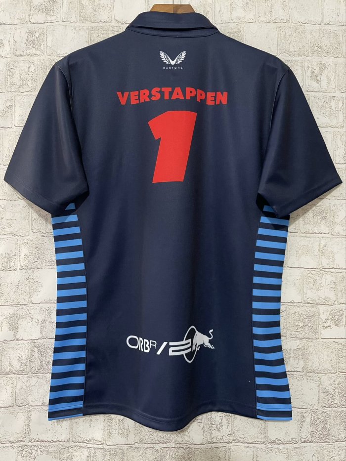 2024 Red Bull Racing Polo shirt Black NO.1 VERSTAPPEN