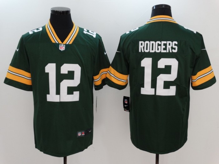 Green Bay Packers Jersey Replica Green 1996 NO.12 RODGERS