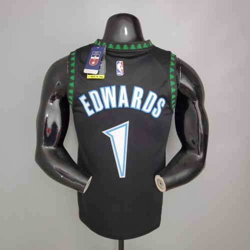 Anthony Edwards Minnesota Timberwolves 2018 Retro Swingman Jersey Black