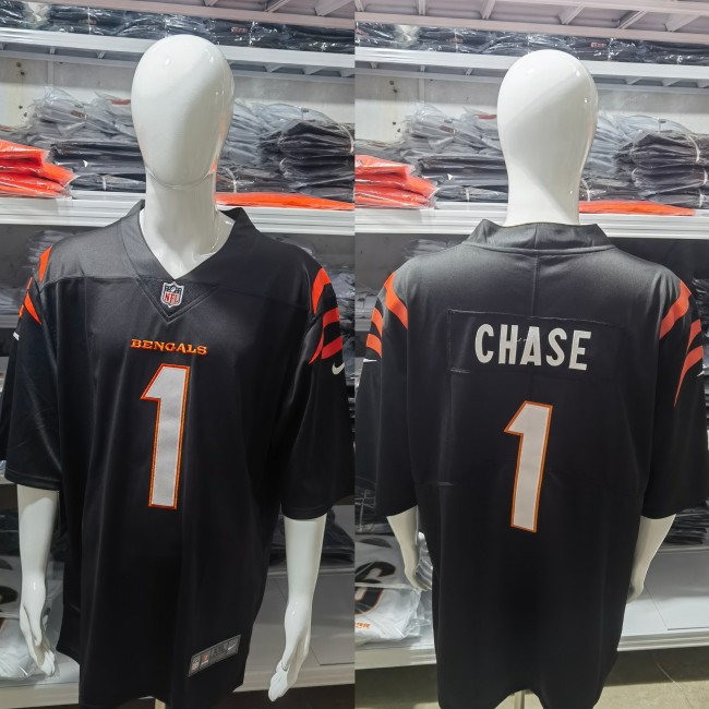Cincinnati Bengals Jersey Black NO.1 CHASE