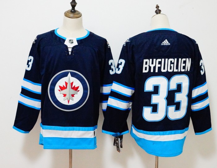 Winnipeg Jets Home Jersey Blue NO.33 BYFUGLIEN