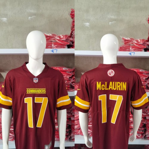 Washington Commanders Jersey Red NO.17 McLAURIN