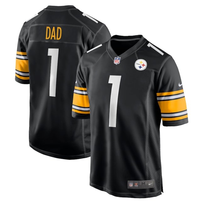 Pittsburgh Steelers Jersey Black NO.1 DAD