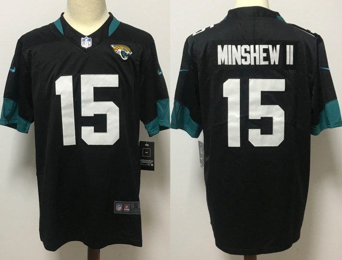 Jacksonville Jaguars Jersey Black NO.15 MINSHEW II